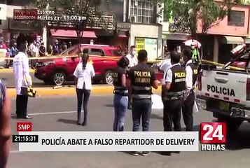 SMP: policía abate a supuesto trabajador de delivery que mató a vendedor de celulares