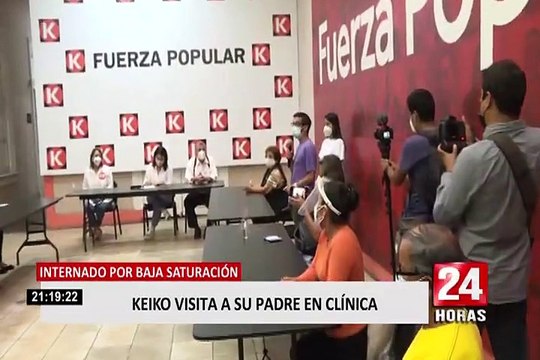 Keiko Fujimori se pronuncia sobre la salud de su padre