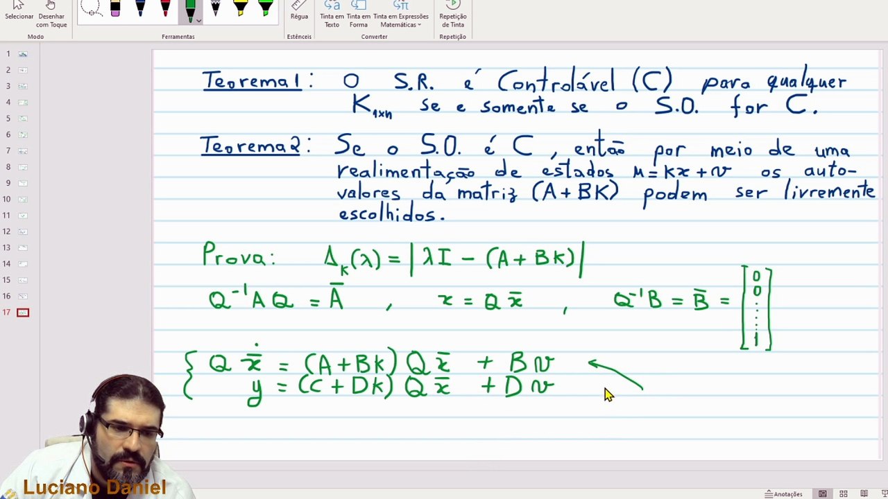 Teoria de Controle - Realimentação de Estados - Parte 2