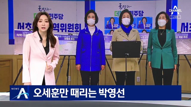 민주당, 내곡동 찾아 오세훈 맹공…안철수엔 무대응