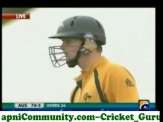 Pak u19 v aus u19 4th qf wc (aus inning)p8 hq