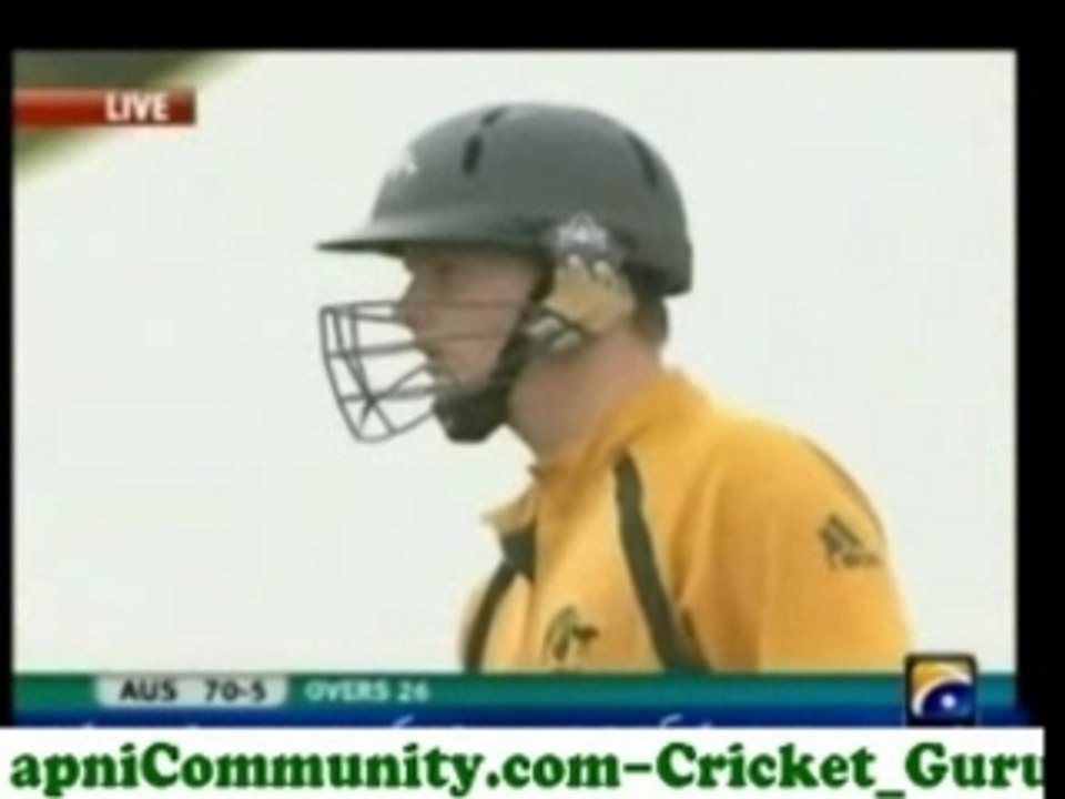 Pak u19 v aus u19 4th qf wc (aus inning)p8 hq