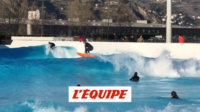 Quand Justine Dupont et les riders du Freeride World Tour surfent en Suisse - Adrénaline - Surf