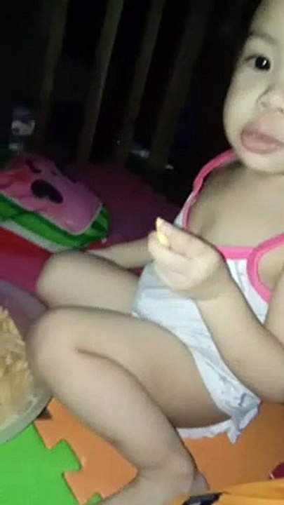 Eating Bread Stix 