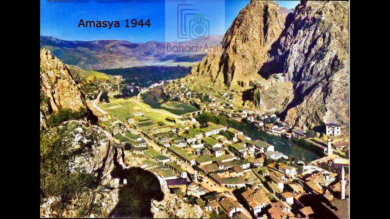 Eski Amasya - Old Amasya / Eski Türkiye - Old Turkey (Renkli - Colorized)  1880'lerle 1980'ler arası görüntüler / fotoğraflar - Images / photos between 1880's and 1980's