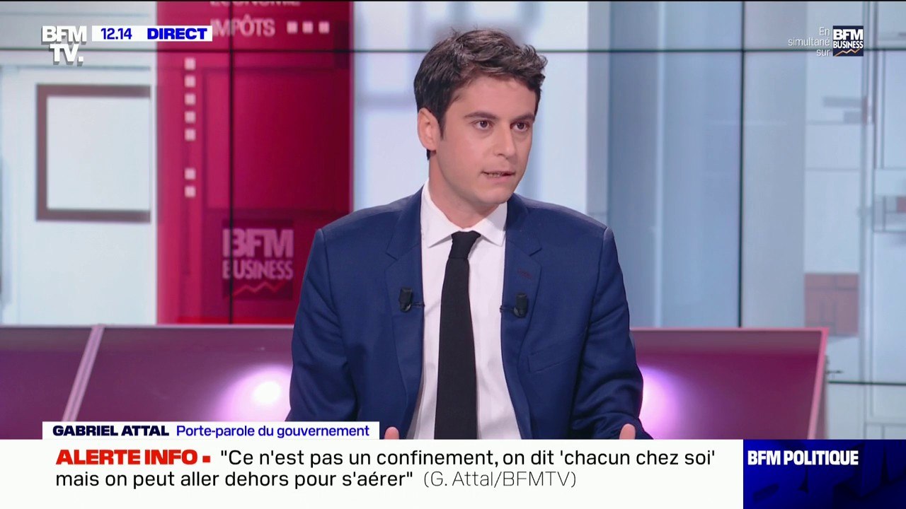"Il y a des denrées qui sont périssables": Gabriel Attal explique le choix des commerces qui peuvent ouvrir