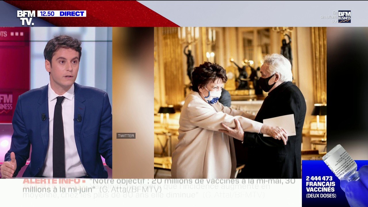 Roselyne Bachelot positive à la Covid-19: "Tous les membres du gouvernement font attention" assure Gabriel Attal