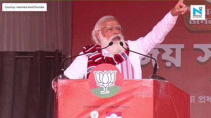 ‘Congress means bomb, bandook & blockade’: PM Modi at rally in Assam’s Bokakhat
