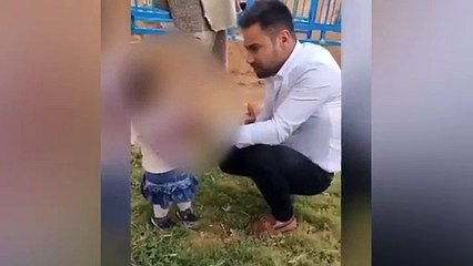 Küçük kız çocuğuna şiddet uyguladığı anları TikTok'ta paylaştı! Tepki yağdı