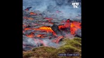 En Islande, les images des impressionnantes coulées de lave près du mont Fagradalsfjall