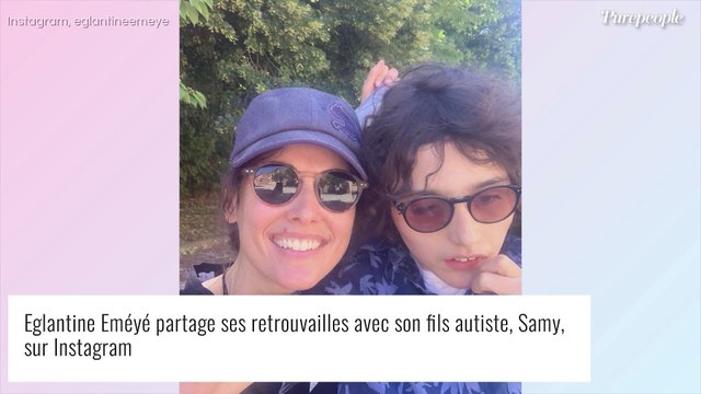 Eglantine Eméyé : Enfin les retrouvailles avec son fils Samy, après deux mois de séparation