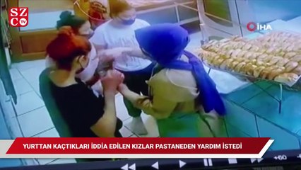 Yurttan kaçtıkları iddia edilen kızlar pastaneden yardım istedi
