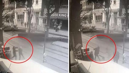 Cani adam yerden aldığı şişeyle birlikte yürüdüğü genci öldüresiye dövdü