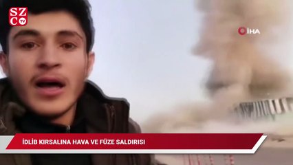İdlib kırsalına hava ve füze saldırısı