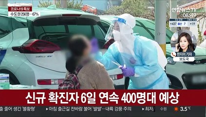 엿새째 400명대…오늘부터 목욕장 인원·시간 제한