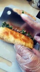 Martabak Cirebon. Martabak Telor Cirebon. Renyah. Dengan isian daging ayam atau daging sapi.