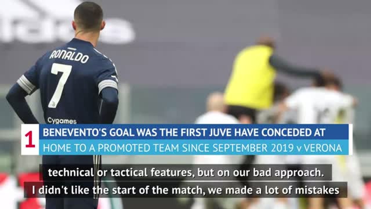 Pirlo angered by Juventus attitude in Benevento defeat