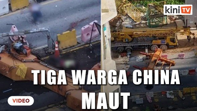 Tiga pekerja warga China maut lepas kren tumbang di SUKE