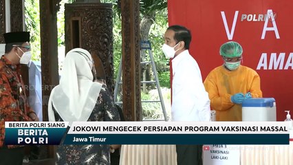 Jokowi Tinjau Vaksin di Jatim
