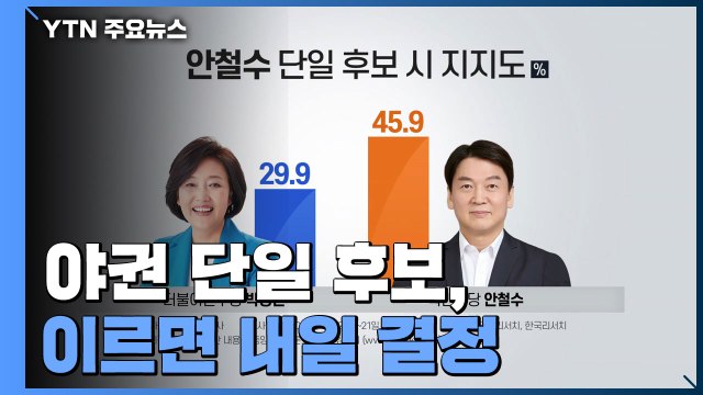 이르면 내일 단일 후보 결정...與 공세·정책 '투 트랙' / YTN