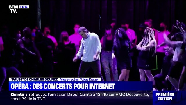 Les artistes retrouvent la scène de l'Opéra de Paris pour l'enregistrement de Faust