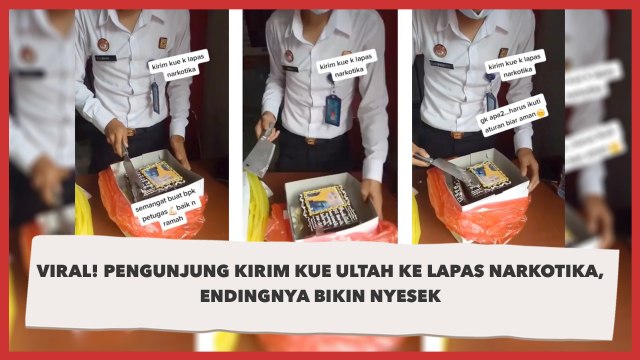 Viral! Kirim Kue Ulang Tahun ke Lapas, Endingnya Bikin Nyesek