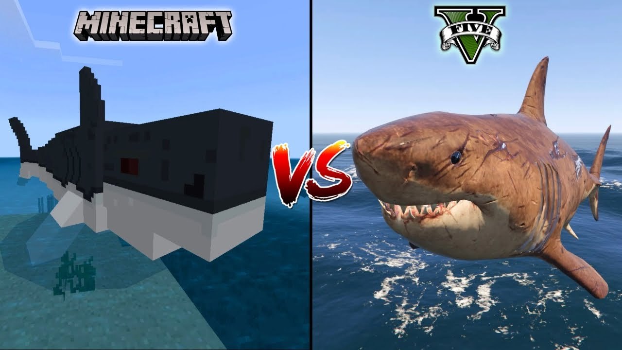 MINECRAFT MEGALODON VS GTA 5 MEGALODON - WHICH IS BEST_ - video Dailymotion