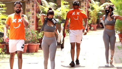 Malaika Arora के साथ ये कौन है ये शख्स बिना Mask के ; Watch Video | FilmiBeat