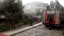 Didim'de evde çıkan yangında hasar oluştu