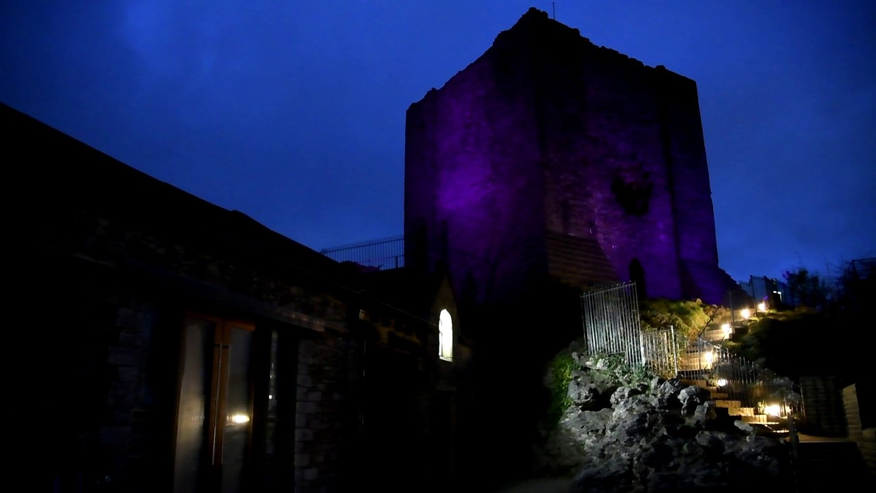 Clitheroe Castle turns purple for Census day
