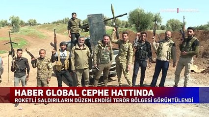 Suriye'de roketli saldırıların düzenlendiği terör bölgesi görüntülendi
