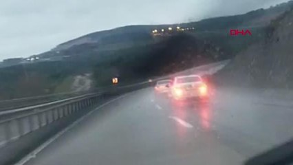 Şile yolunda tehlikeli inatlaşma