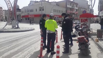 AFYONKARAHİSAR - Sandıklı'da motosiklet denetimi yapıldı