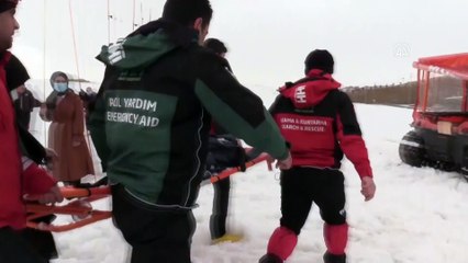 Ağrı'da yapılan çığ tatbikatı gerçeğini aratmadı