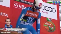 Le sportif Daniel Andre Tande fait une lourde chute lors d'un saut à ski