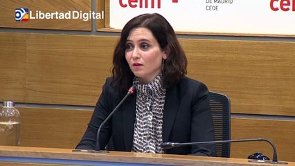 Ayuso afirma que debe ser el Gobierno el que evite las actuaciones ilegales