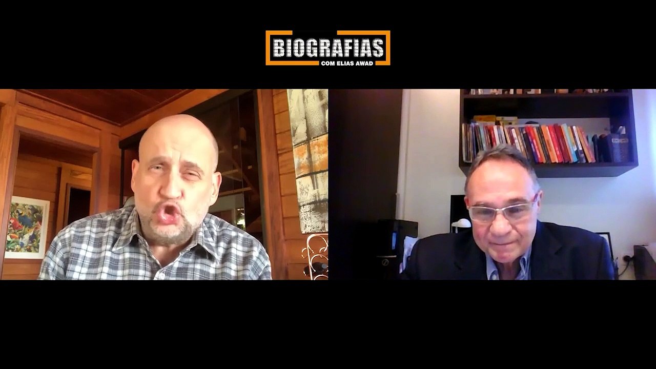 Elias Awad com Clovis de Barros Filho