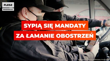 Sypią się mandaty za łamanie obostrzeń