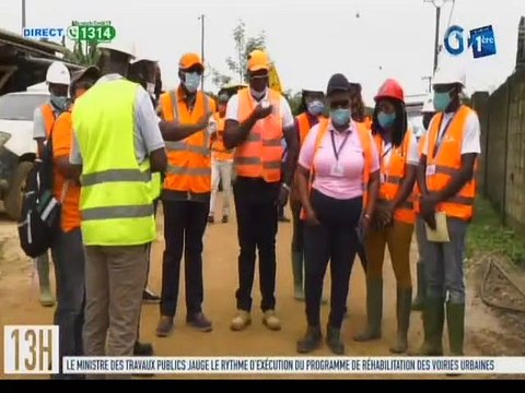 RTG/ Visite des voiries en chantier dans la capitale par le ministre des travaux publics