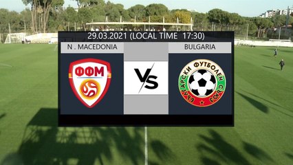 RELIVE: enda TOUR Antalya Cup 2021 - U21 NT Matches - MKD U21 v BUL U21
