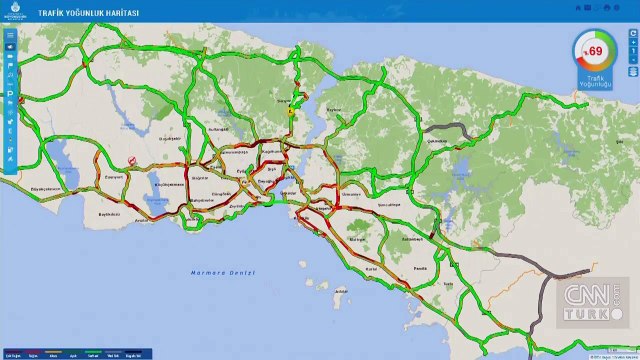 İstanbul'da gök gürültülü sağanak yağış etkili oluyor!