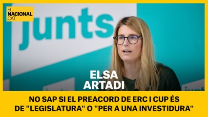 Download Video: Elsa Artadi no sap si el preacord d'ERC i la CUP és 