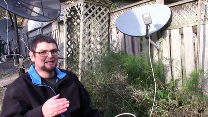 When You Put A Satellite Dish On A Fence!