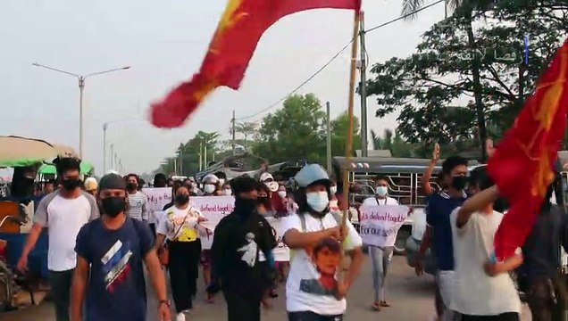 عقوبات على انقلابيي بورما واستمرار التظاهرات