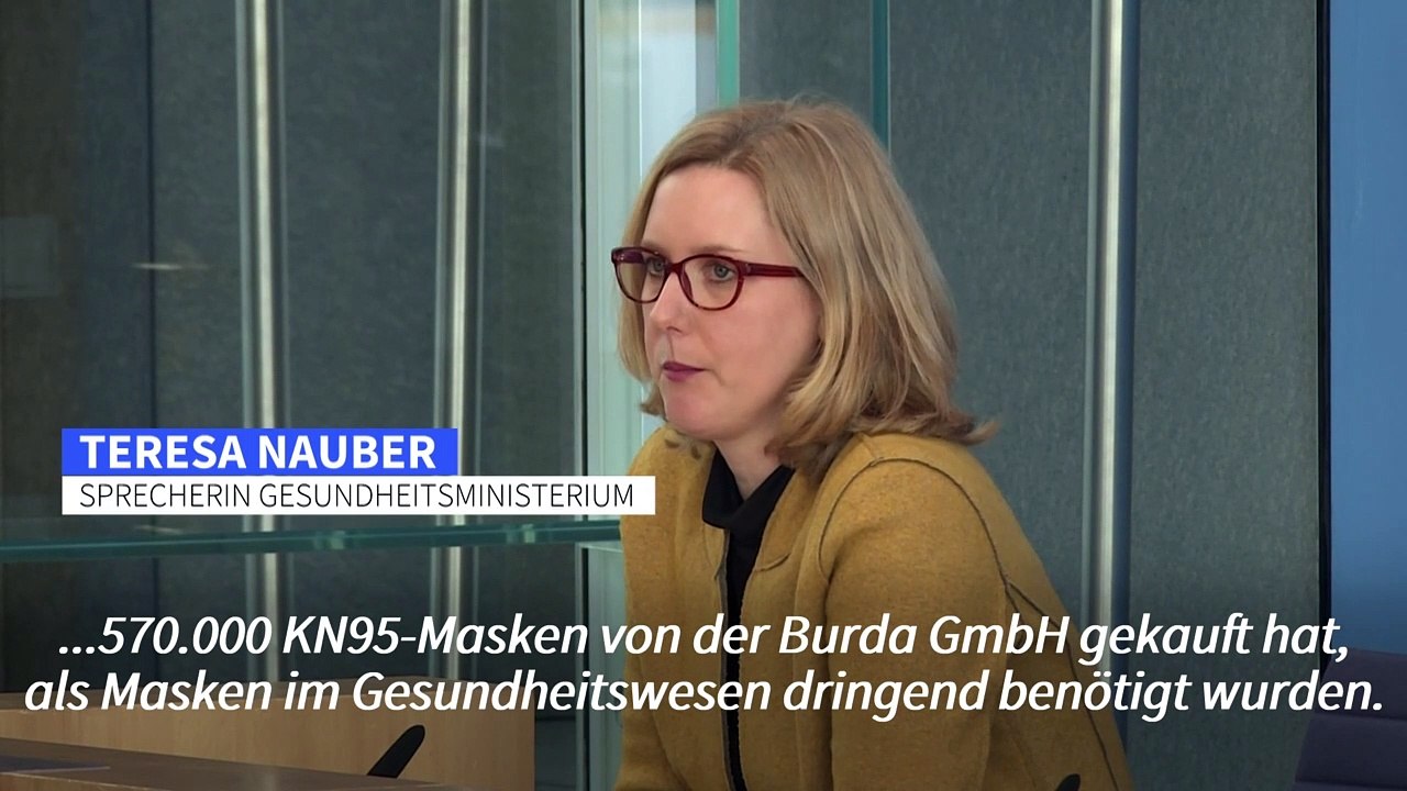 Gesundheitsministerium bestätigt masken-deal mit burda