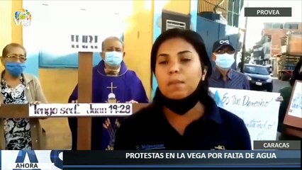 Protestas en La Vega - Caracas por falta de agua - Ahora en Vivo