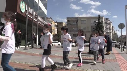 Anaokulu öğrencileri Dünya Su Günü'nde "suyun tükenmemesini" diledi