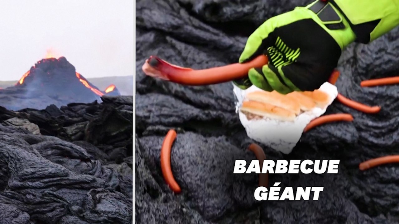 En Islande, ils profitent de l’éruption volcanique pour cuire leurs hot-dogs