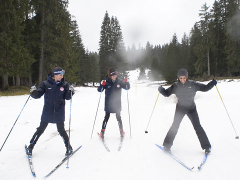 CrossCountry Skiing Lessons with Top Olympians at the Youth Olympics