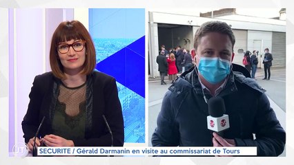 SÉCURITÉ / Gérald Darmanin en visite au commissariat de Tours
